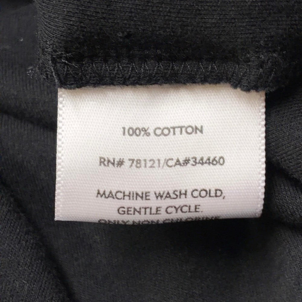 Eileen Fisher T-Shirt Black Interlock Organic Cotton Jersey Crew Womens XS - Picture 4 of 6